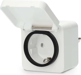 Nedis SmartLife Smart Stecker für Außenbereiche, 3680W, Typ F, Smart-Steckdose (ZBPO130FWT)