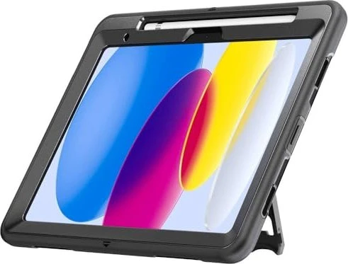 4smarts Rugged Case Grip für Apple iPad (10.Gen), schwarz