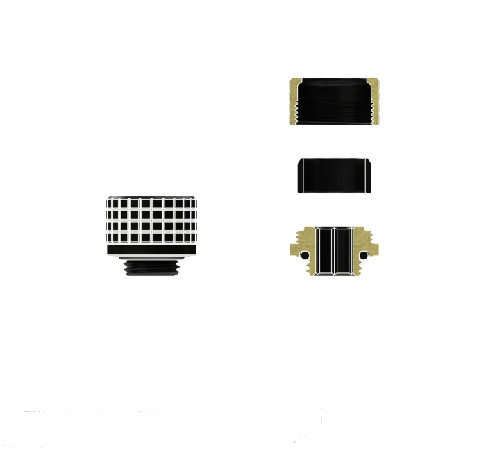 Thermal Grizzly DeltaMate Fitting HT14, G1/4" auf 14mm, Rohranschluss, schwarz
