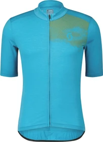 Scott Gravel Merino Trikot kurzarm nile blue/frost green (Herren)