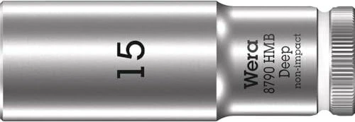 Wera 8790 HMB Deep Außensechskant Steckschlüssel 3/8", 15x64mm