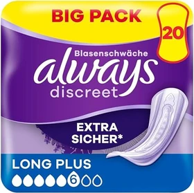 Always Discreet Long Plus Hygieneeinlage,    20 Stück