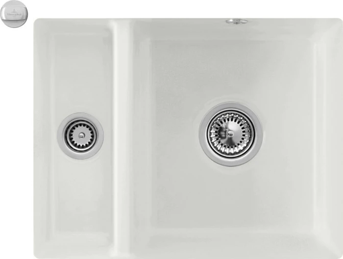Villeroy & Boch Subway 60 XU Unterbau Becken rechts mit Ablauffernbedienung steam