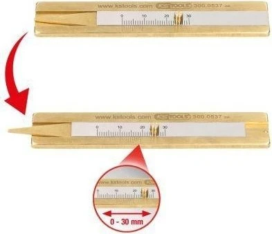 KS Tools Reifenprofil-Tiefenmesser 0-30mm