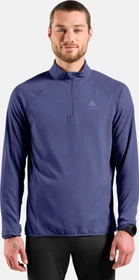 Odlo Zeroweight Warm Half Zip 2.0 Laufshirt langarm skipper blue (Herren)