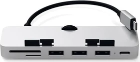 Satechi Aluminium Type-C Clamp Hub Pro, silber, USB-C 3.1 (ST-TCIMHS)