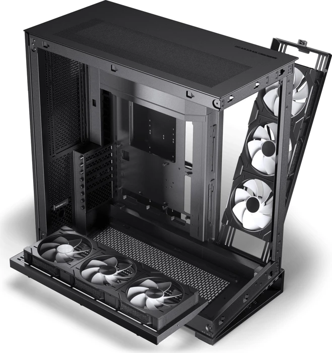 Phanteks NV9 MKII Satin Black, schwarz, Glasfenster