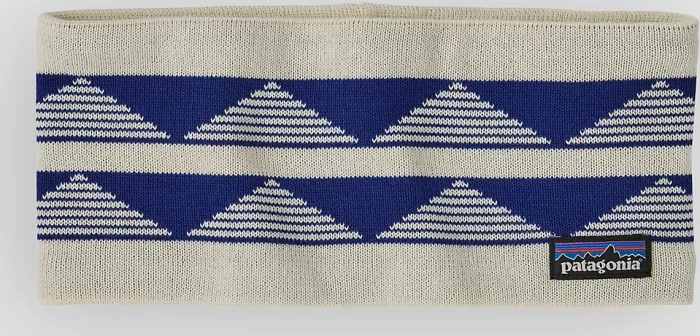 Patagonia Powder Town Stirnband hut tripper stripe: birch white
