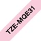 Brother TZe-MQE31 Beschriftungsband, 12mm, schwarz/pastellrosa Vorschaubild
