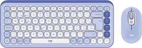 Logitech POP Icon Combo, Lilac & Off-White, Logi Bolt, USB/Bluetooth, CH