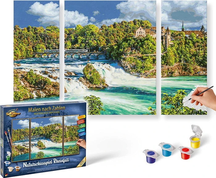 Schipper Arts & Crafts Malen nach Zahlen Naturschauspiel Rheinfall
