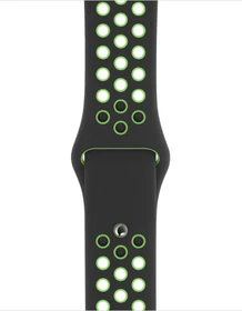 Apple Nike Sportarmband Regular für Apple Watch 40mm schwarz/Lime Blast
