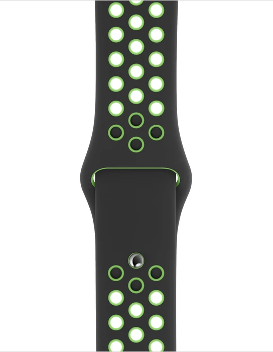 Apple Nike Sportarmband Regular für Apple Watch 40mm schwarz/Lime Blast