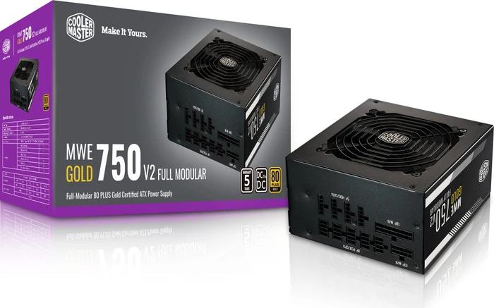 Cooler Master MWE Gold V2 Full Modular 750W, ATX 2.52