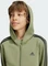 adidas Essentials 3-Streifen Fleece Hoodie tent green/black (Junior) Vorschaubild