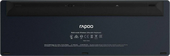 Rapoo Multi-mode Wireless Keyboard E9100M, schwarz, USB/Bluetooth, DE