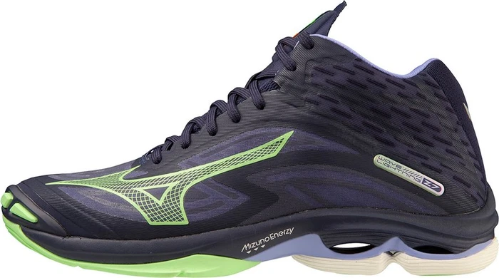 Mizuno Wave Lightning Z7 Mid evening elue/techno green/iolite