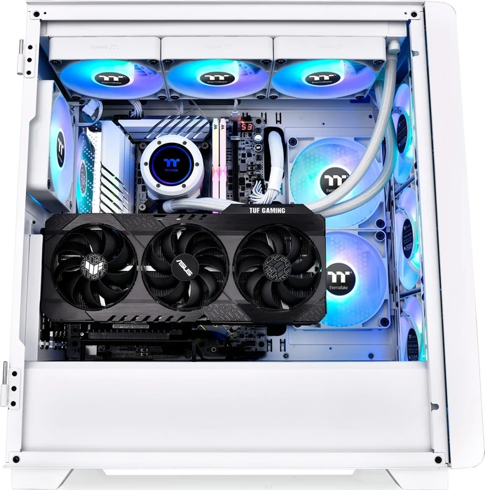 Thermaltake S250 ARGB, weiß, Glasfenster