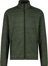 CMP Fleecestretch Jacke oil green melange/nero (Herren)
