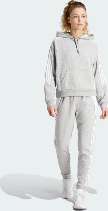 adidas Tiro 24 Sweat Hoodie medium grey heather/white (Damen)