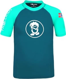 Trollkids Kvalvika Funktionsshirt kurzarm dark mint (Junior)