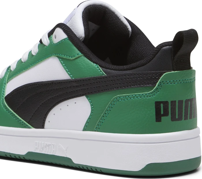 Puma Rebound V6 Lo puma white/puma black/archive green (Junior)