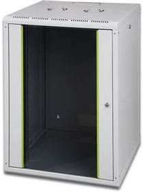 Digitus Professional Unique Serie Wandschrank 12HE, Sicherheitsglastür, IP2X, grau, 600mm tief