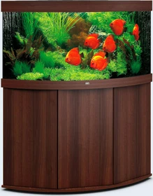 Juwel Trigon 350 LED Aquarium-Set mit Unterschrank, dunkles Holz/dunkles Holz, 350l