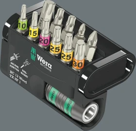 Wera Bit-Check 12 Wood TX HF 1 SB Bitset inkl. Werkzeugbox, 12-tlg.