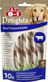 8in1 Delights Twisted Sticks XS Rind, 10 Stück