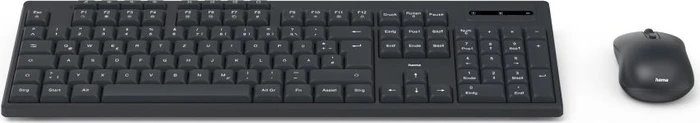 Hama WKM-200 Funktastatur mit Maus, schwarz, USB, DE