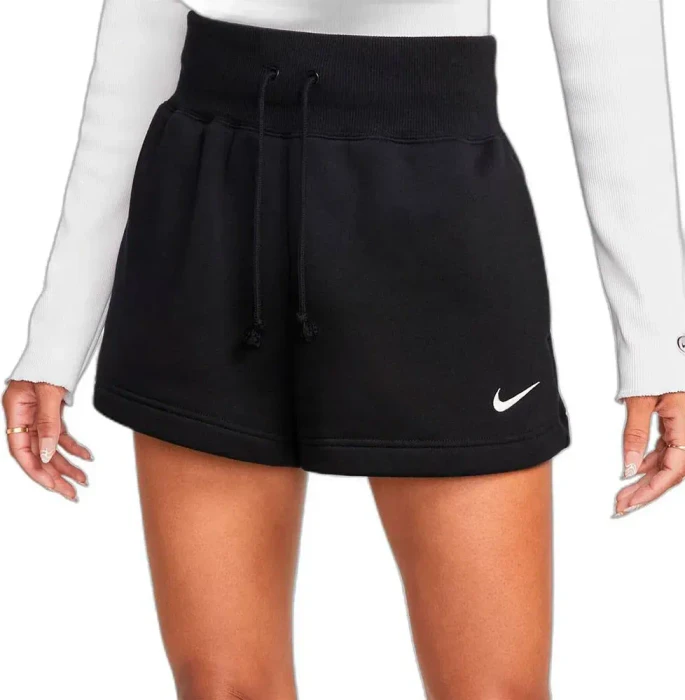 Nike Sportswear Phoenix Fleece Hose kurz schwarz/sail (Damen)