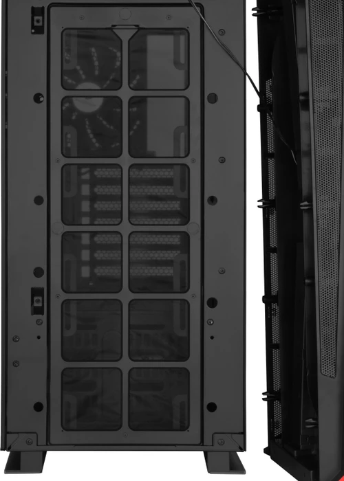 SilverStone Redline Series RL07, schwarz, Glasfenster