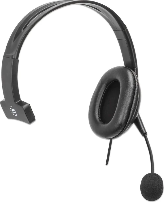 Manhattan Mono USB-Headset mit reversiblem Mikrofon