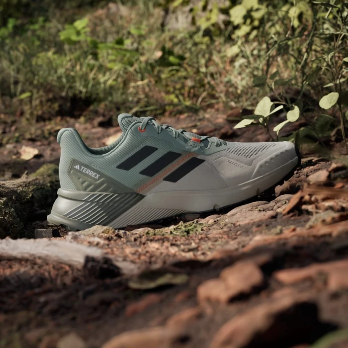 adidas Terrex Soulstride silver green/core black/semi impact orange (Herren)