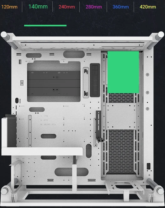 Thermaltake Core P3 TG Pro Snow Edition, weiß, Glasfenster