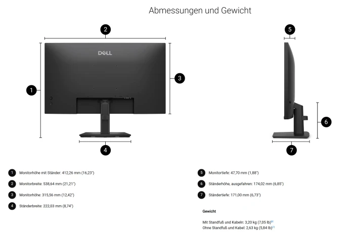 Dell Pro 24 Monitor E2426H, 23.8"