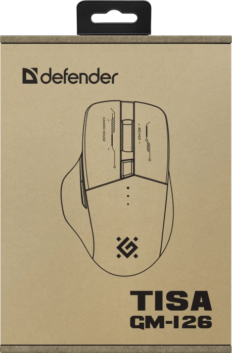Defender Tisa GM-126 Wireless Gaming Mouse weiß/blau/rot, USB/Bluetooth