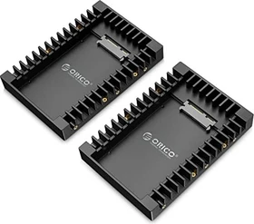 Orico 1125SS, Hard Drive Caddy, 2.5" auf 3.5" Einbaurahmen, schwarz, 2er-Pack