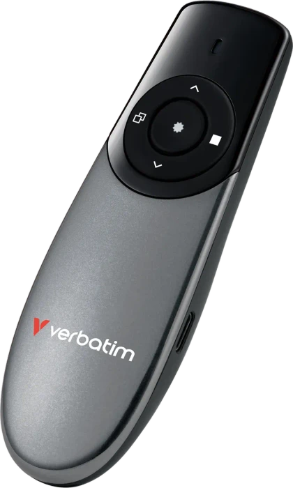 Verbatim Focus Wireless Presenter mit rotem Laserpointer, grau/schwarz, USB-A