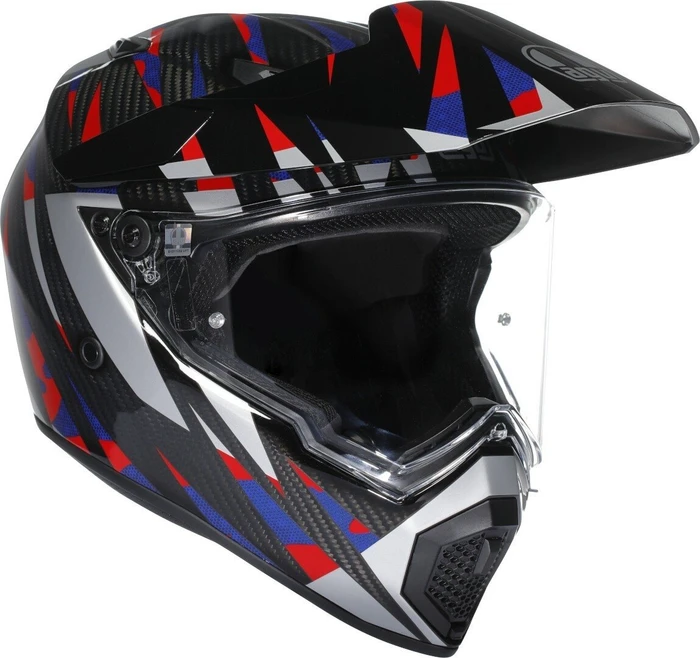AGV AX9 Carbon Steppa grau/weiß/rot/blau
