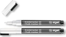 Sigel Kreidemarker 20 weiß, 2er-Pack