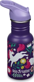 Klean Kanteen Kid Classic Flip Sport Cap Trinkflasche 355ml leaping unicorn