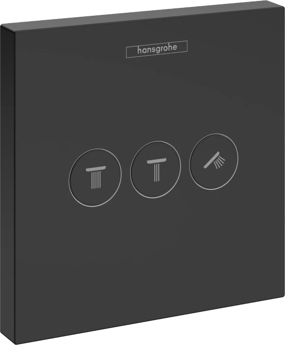 Hansgrohe ShowerSelect Ventil Unterputz für 3 Verbraucher mattschwarz