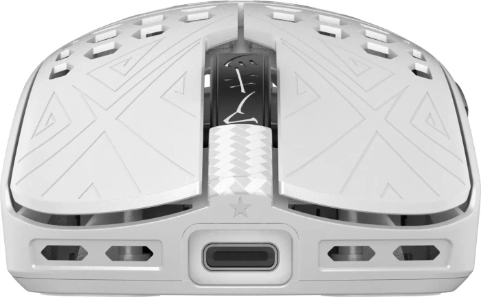 Arbiter Studio Tenko AKITSU Medium Carbon Fiber 8K Wireless Mouse weiß, USB
