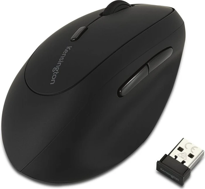 Kensington Pro Fit Ergo Wireless Mouse für Linkshänder, schwarz, USB