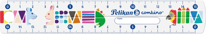 Pelikan Lineal Combino 15cm, Motiv/transparent