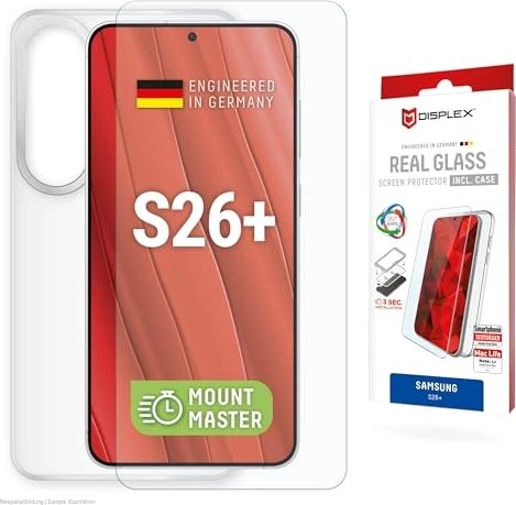 Displex Real Glass + Case für Samsung Galaxy S26+