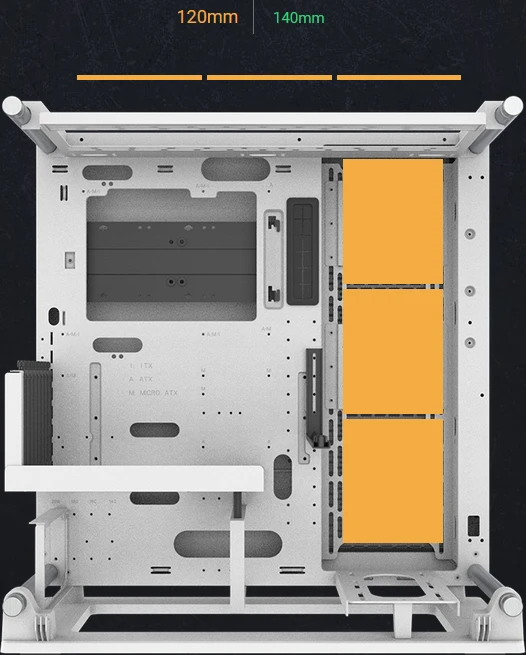 Thermaltake Core P3 TG Pro Snow Edition, weiß, Glasfenster