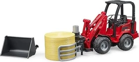 Bruder Profi-Serie Schäffer Hoflader mit Ballengreifzange + Ballen